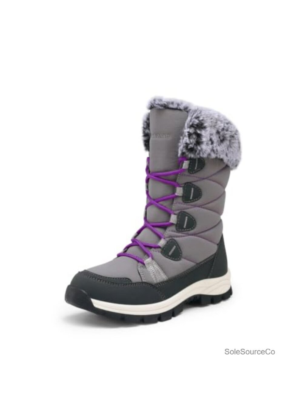 Waterproof Winter Snow Boots 3M Thinsulate Faux Fur Lined Non-Slip TPR
